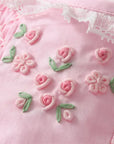 Rose Smocked Pink Dress - Flora Kids