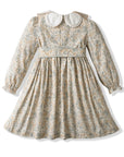 Ochre Smocked Dress - Flora Kids