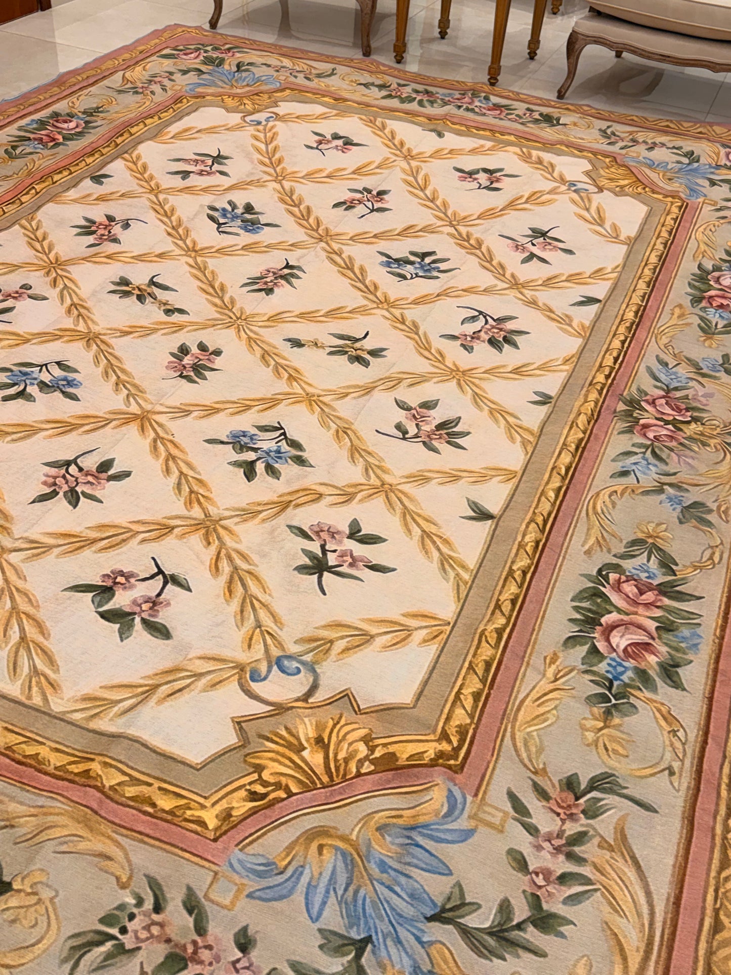 Gold pink rug - special discount