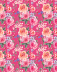 Summer Roses (Pink) – Pre Order (Ships in 2–4 Weeks) | Flora Fabrics