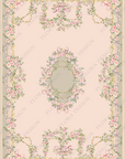 Green Floral Rug -Pre Order 4-8 Weeks