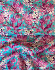 Purple Turquoise Florals – Pre Order (Ships in 2–4 Weeks) | Flora Fabrics