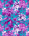 Purple Turquoise Florals – Pre Order (Ships in 2–4 Weeks) | Flora Fabrics