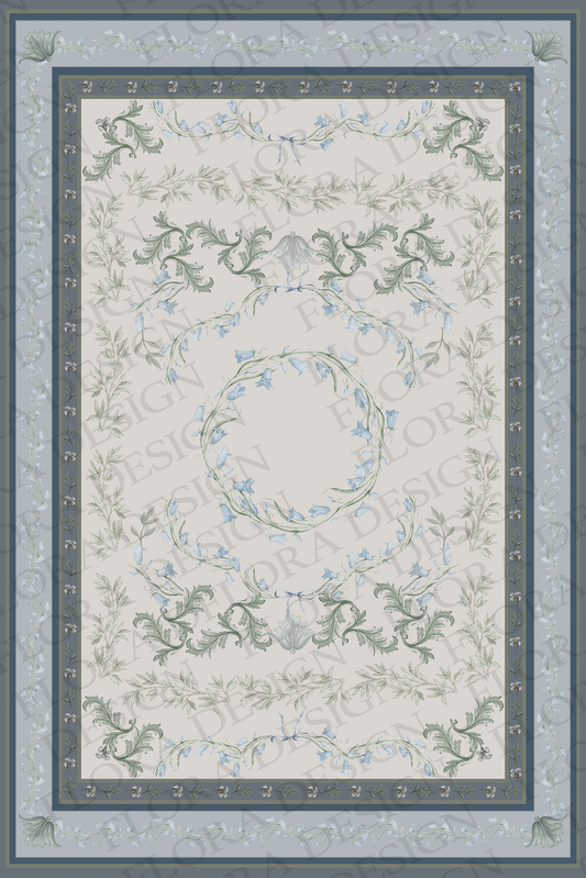 Bluebell Flower Rug