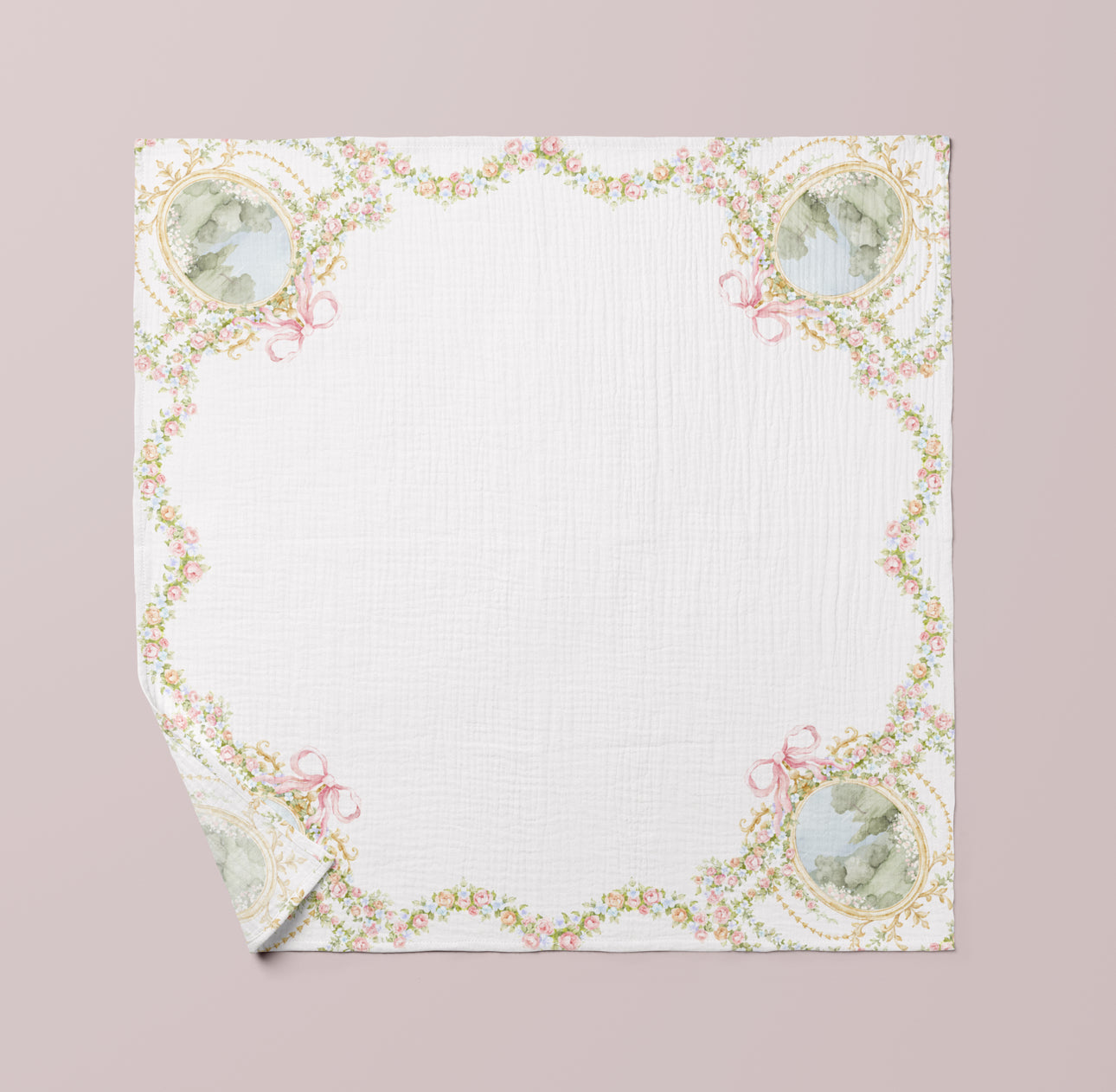 Classic Ribbons Table Cloth - Flora Design