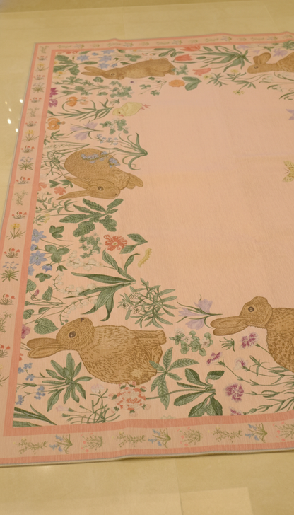 Pink Bunny Rug