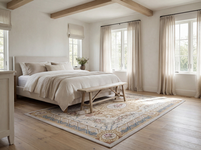 Blue Aubusson Style Rug
