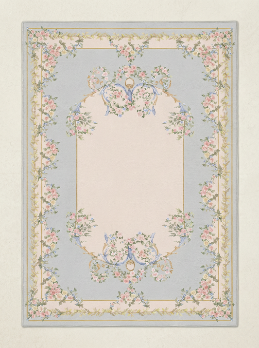 Blue Floral Rug