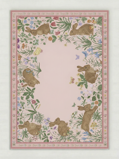 Pink Bunny Rug
