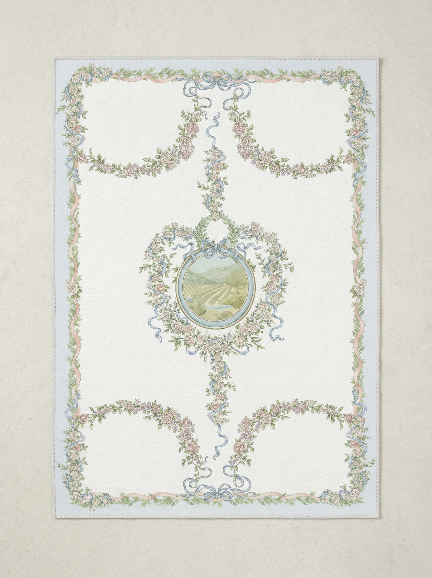 Blue Landscape Rug