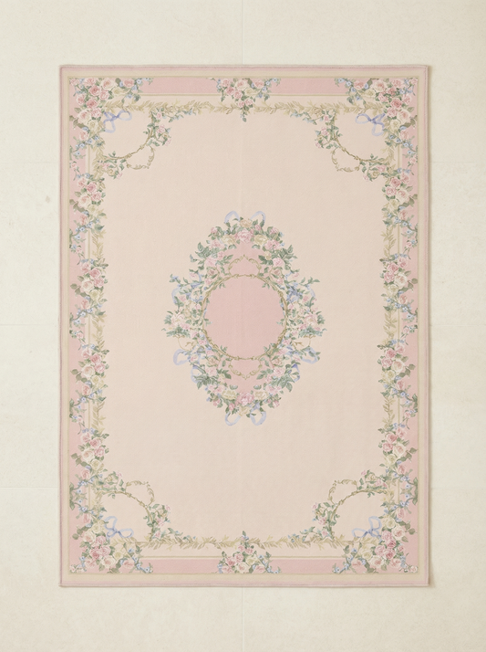 Pink Floral Rug
